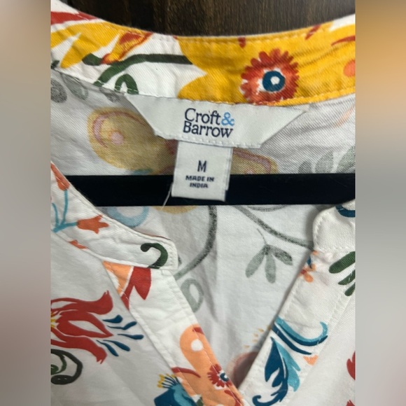 Floral Peasant Shirt Dress Size M - Picture 10 of 10